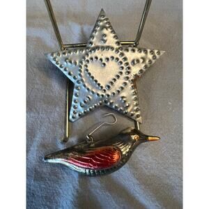 Vintage Tin Tree Ornaments